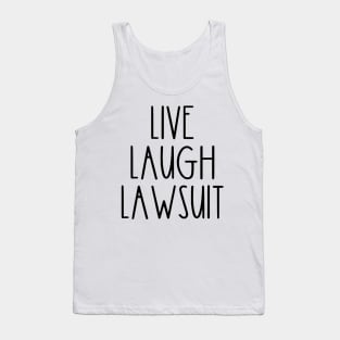 Rae Dunn Parody Live Laugh Lawsuiy Tank Top